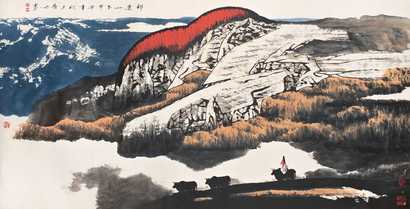 白庚延 2004年 祁连山下 镜片